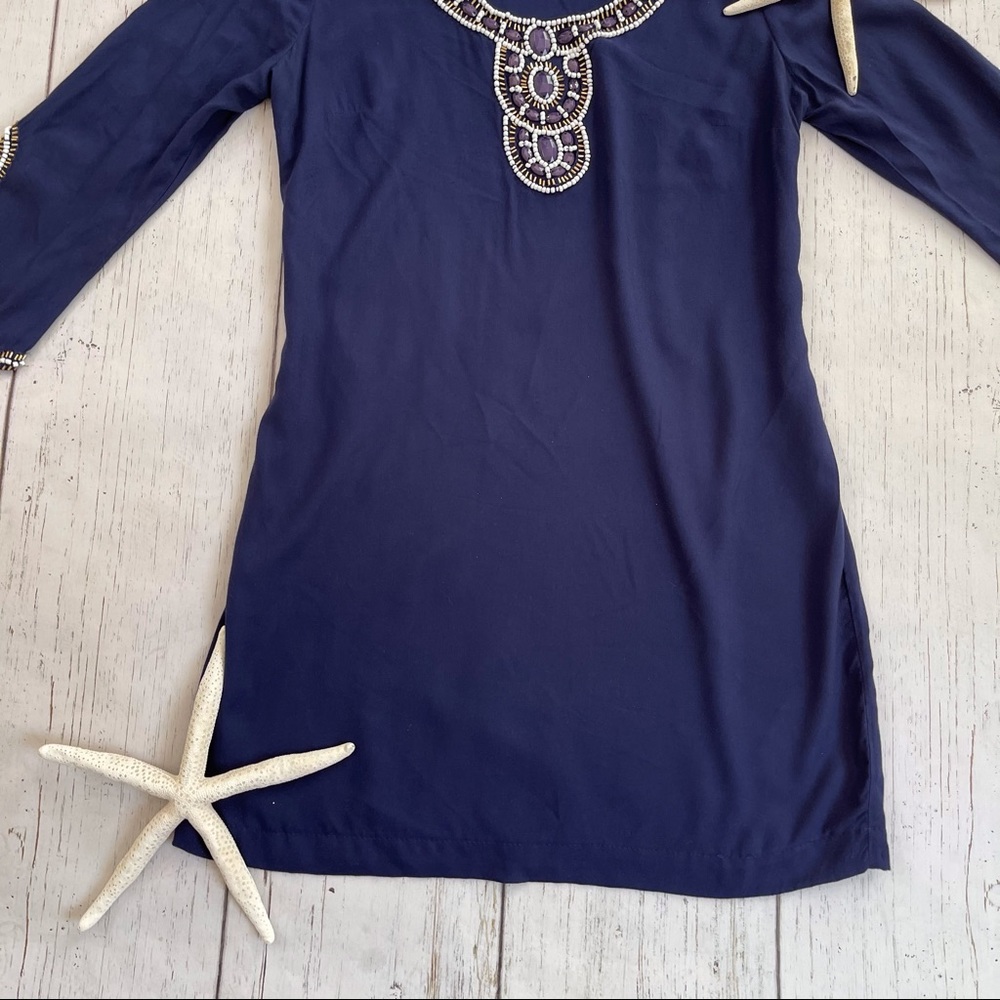 Lilly Pulitzer Sarah Tunic Dress Navy S - Picture 4 of 15